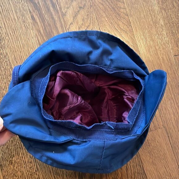 Vtg Sears navy blue All Weather coat with matching hat - Picture 7 of 10